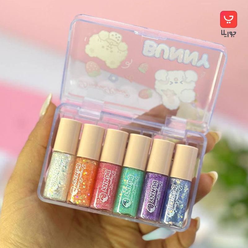 سایه چشم مایع دراگون رانی Dragon Ranee مدل گلیتری پک 6 عددی